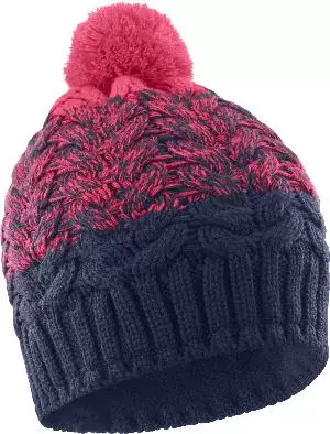 Шапка Salomon LC1142100/POLY BEANIE NIGHT SKY/TEABERRY от магазина Супер Спорт