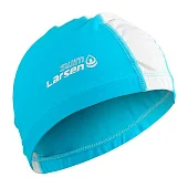 Шапочка для плавания Larsen LCA 193 голубой белый от магазина Супер Спорт