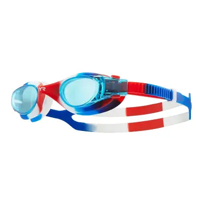 картинка Очки для плавания TYR Vesi Tie Dye Junior голубой 