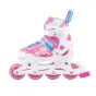 картинка Набор роликов FLORET коньки, защита, шлем white-pink-blue 
