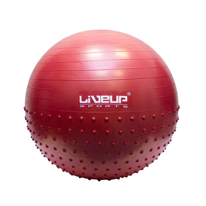 Мяч LiveUp для фитнеса массажный+насос LS3569 от магазина Супер Спорт